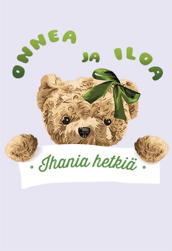 2-osainen onnittelukortti