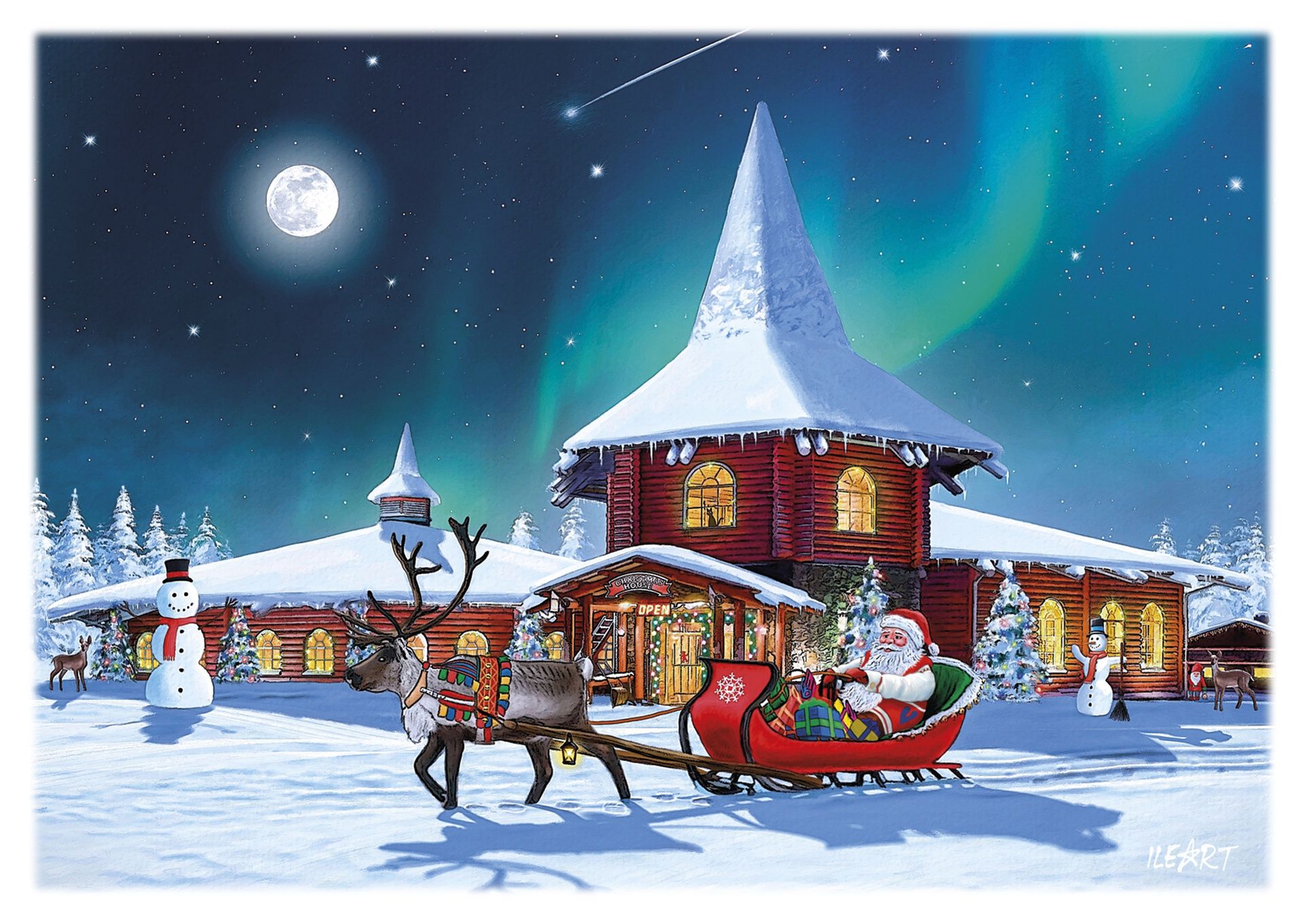 Joulukortti Ileart Rovaniemi