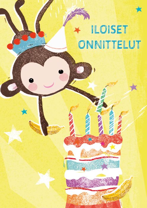 Postikortti lasten onnittelu