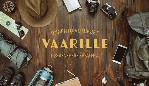2-osainen isänpäiväkortti Vaari