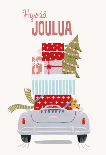 2-osainen joulukortti Hallmark