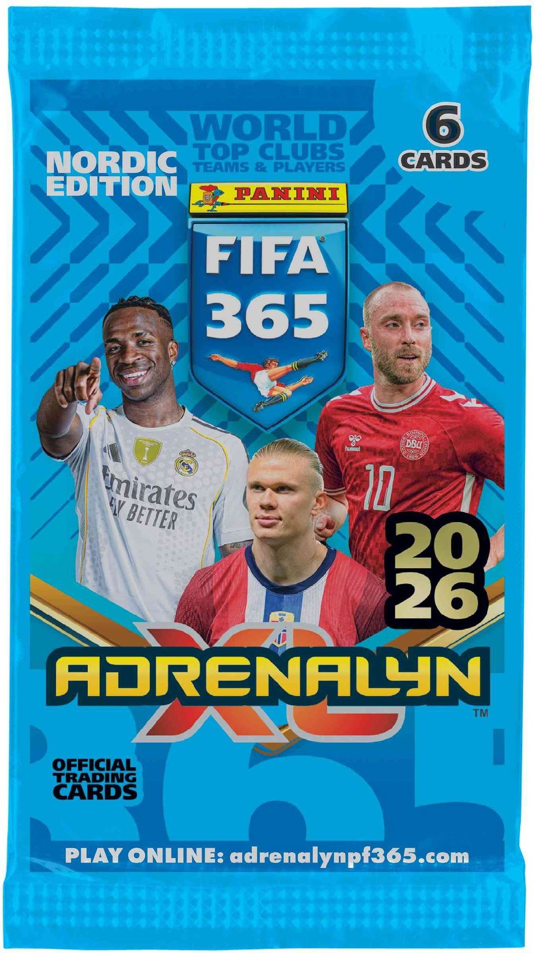 Panini FIFA 365 Adrenalyn XL -jalkapallokortit 2026 Nordic Edition
