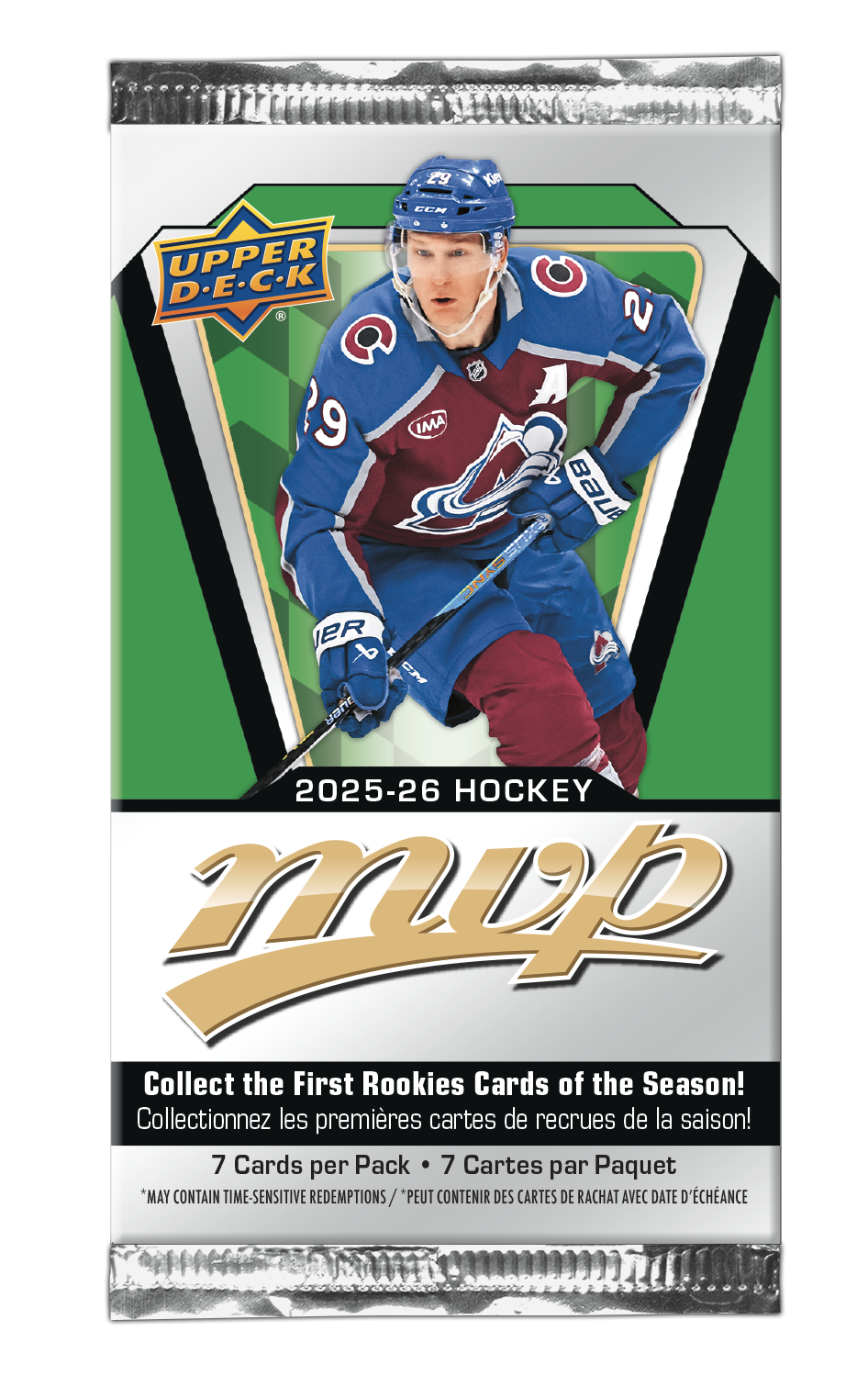 Upper Deck MVP NHL -keräilykortit Retail 2025