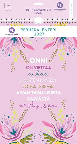 Perhekalenteri 2027 Hidasta elämää