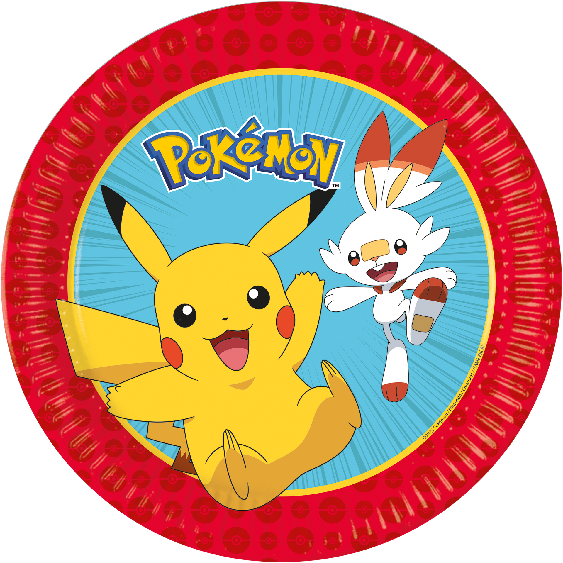 Lautanen 23cm Pokemon 8kpl