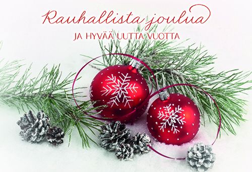 2-osainen joulukortti Syöpäpotilaat postimaksu maksettu