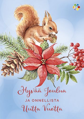 Joulukortti Syöpäpotilaat postimaksu maksettu