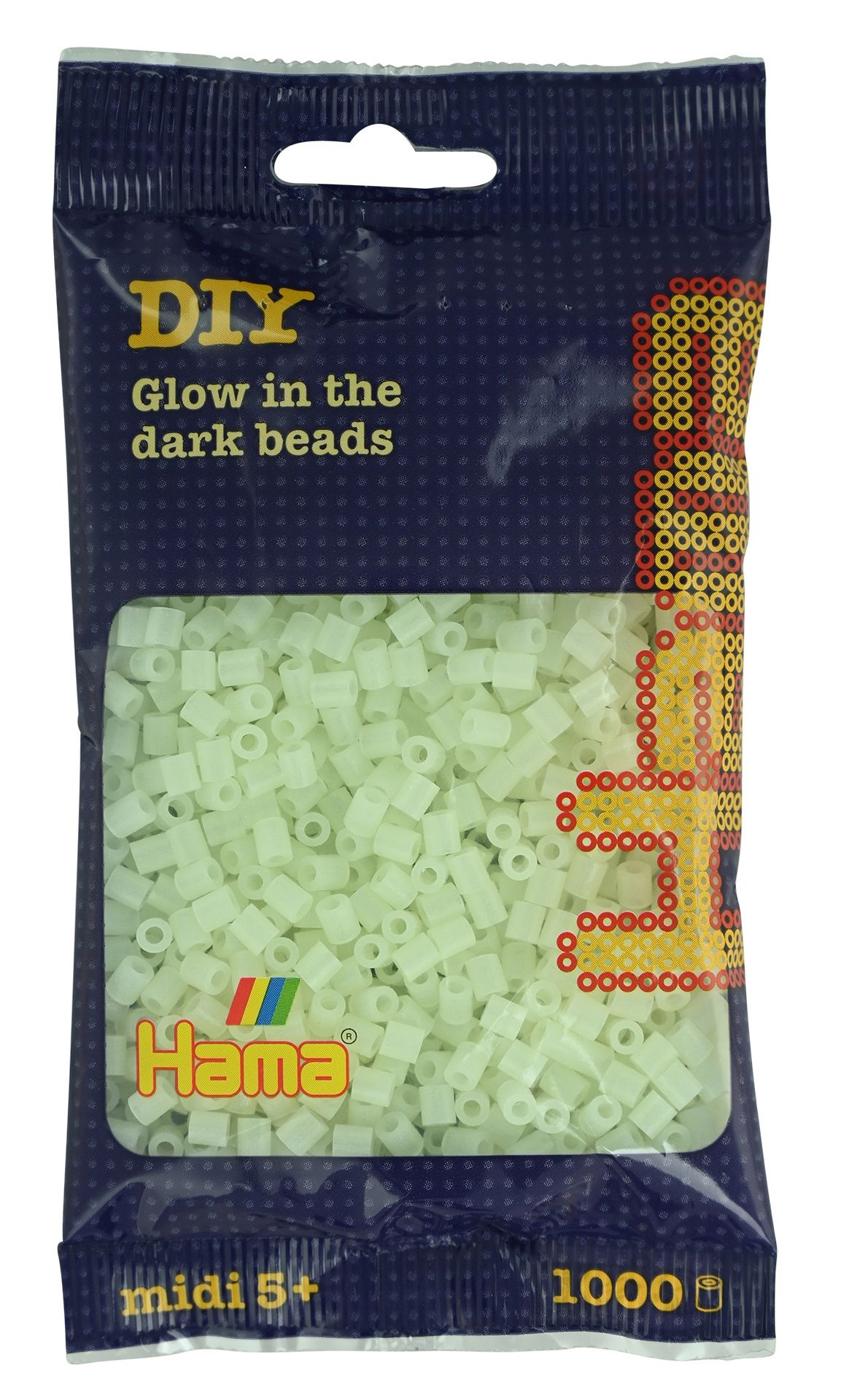 Hama pussi 1000 pimeässä hohtava vihreä