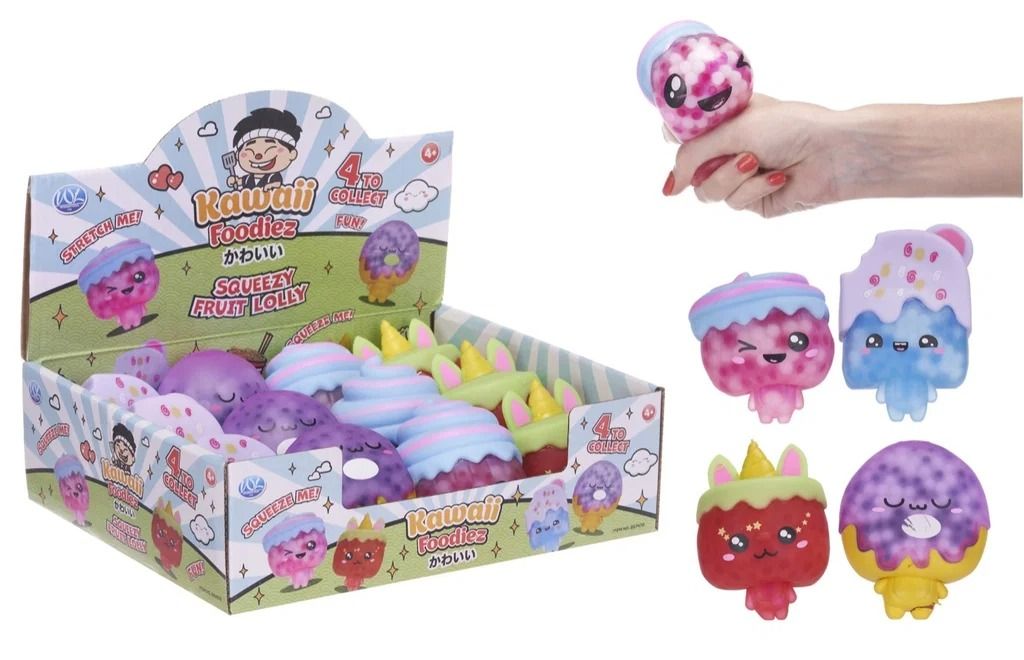 Kawaii fruit lolly squeezy, 6 cm