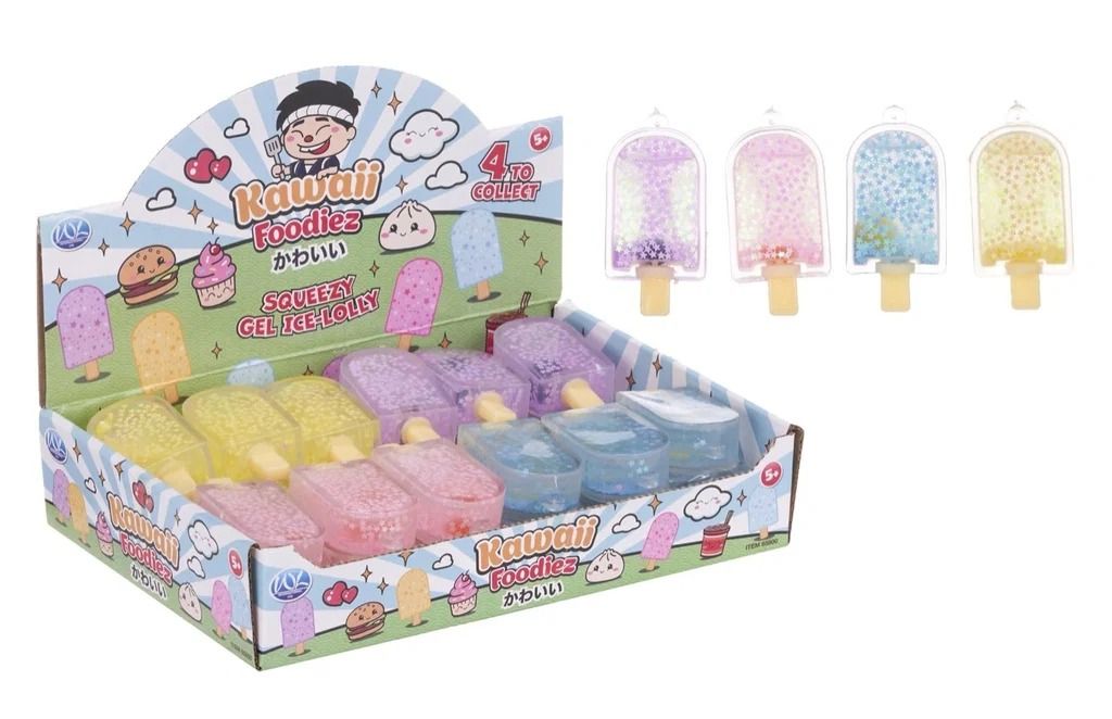 Kawaii foodiez squeezy, gel ice-lolly