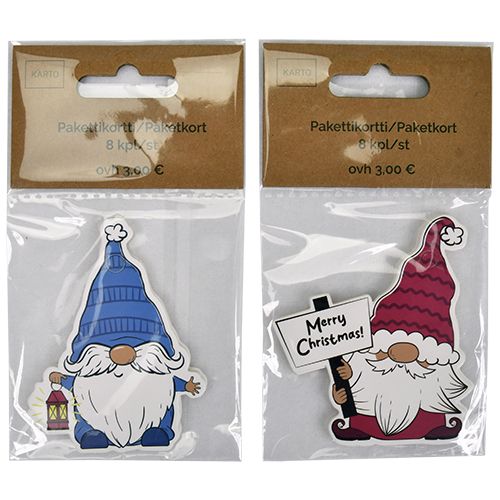 Joulupakettikorttilajitelma