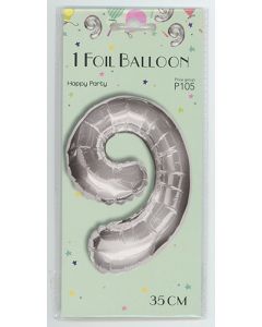 Folioilmapallo numero 9, 1 kpl