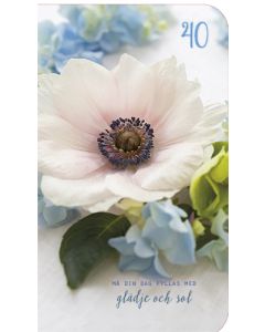 2-osainen onnittelukortti 40v ruotsinkielinen