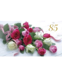 2-osainen onnittelukortti 85v ruotsinkielinen