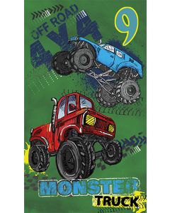 2-osainen onnittelukortti 9v