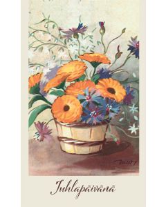 2-osainen kortti Martta Wendelin