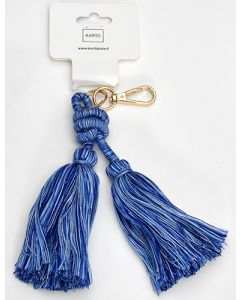 Avaimenperä lankatupsu sininen