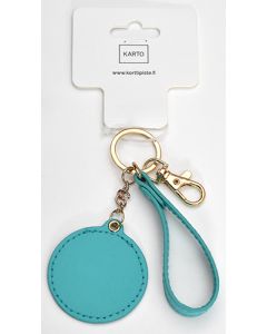 Avaimenperä nahkalenkki turkoosi