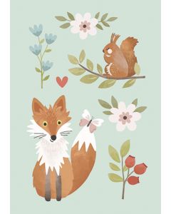 Postikortti lasten onnittelu