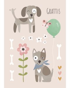 Postikortti lasten onnittelu ruotsinkielinen