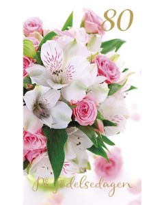 2-osainen onnittelu 80v ruotsinkielinen