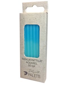 Kakkukynttilä Aquarel 16kpl