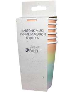 Kartonkimuki 250ml MACARON 6kpl PL