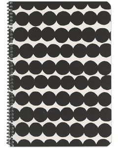 Kierrevihko A5/40L Marimekko Räsymatto mustavalkoinen