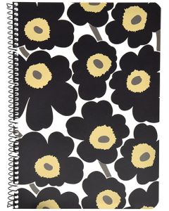 Kierrevihko A5/40L Marimekko Unikko musta