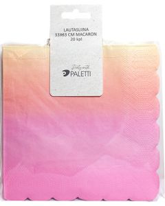 Lautasliina 33x33cm MACARON 20kpl