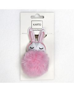 Avaimenperä pupu vaaleanpunainen