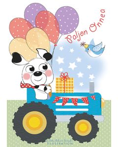 Postikortti lasten onnittelu