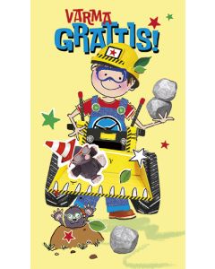 2-osainen onnittelukortti poika ruotsinkielinen