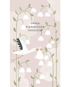 2-os vauvakortti tyttö Bedaprint