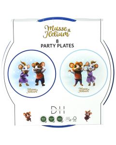 Lautanen 23cm Musse ja Helium 8kpl