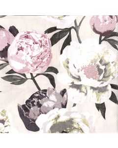 Servetti 33cm Pentik Pioni vaaleanharmaa