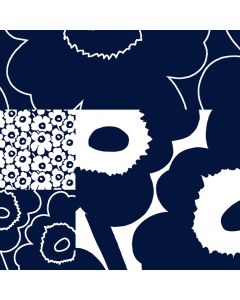 Servetti 33cm Marimekko Unikko Kollaasi tumman sininen