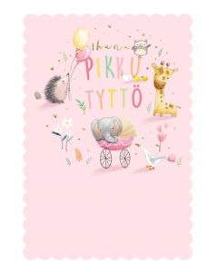 2-osainen vauvaonnittelu tyttö