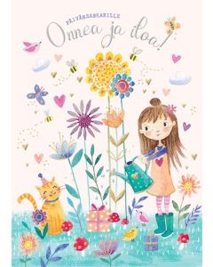 2-osainen lasten onnittelukortti