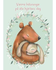 Ystävänpäiväkortti Mutturalla ruotsinkielinen
