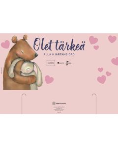 Opaste 39-55cm ystävänpäivä 2-puoleinen