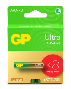 GP Ultra Alkaliparisto AAA LR03 8kpl