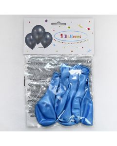 Ilmapallo metalli sininen 8 kpl