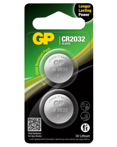 GP Lithium nappiparisto CR2032 2kpl