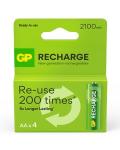 GP Recharge ladattava akku AA 2100mAh 4kpl