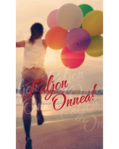 2-osainen nuorten onnittelukortti