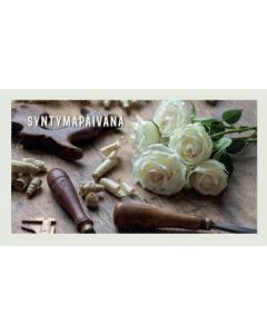 2-osainen syntymäpäiväkortti