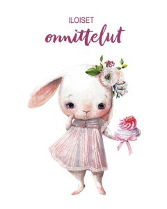 2-osainen lasten onnittelukortti