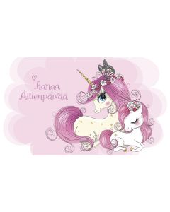 2-osainen äitienpäiväkortti