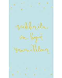 2-osainen valmistumiskortti Helle Visuals